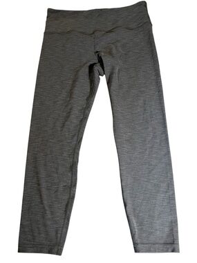 Athleta Heathered Charcoal Gray ultra high rise ELATION 7/8 legging 
Large